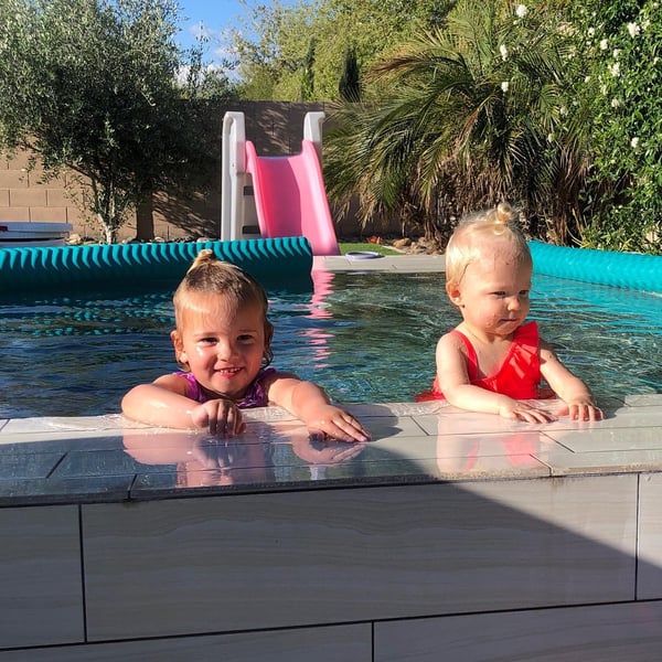 Sisters Swim In Presidential Pool