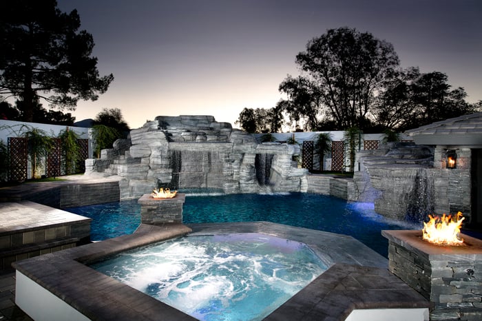 The Grotto Pool design by Presidential Pools