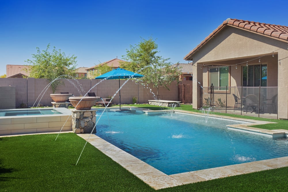 backyard layout ideas with pool