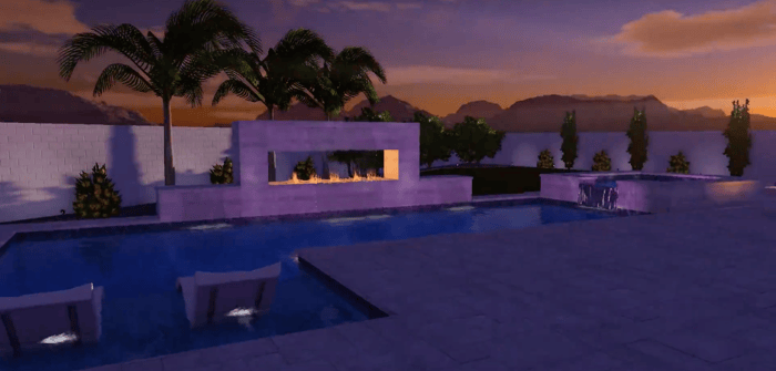 Scottsdale Arizona Swimming Pool Design Modern - Fire 