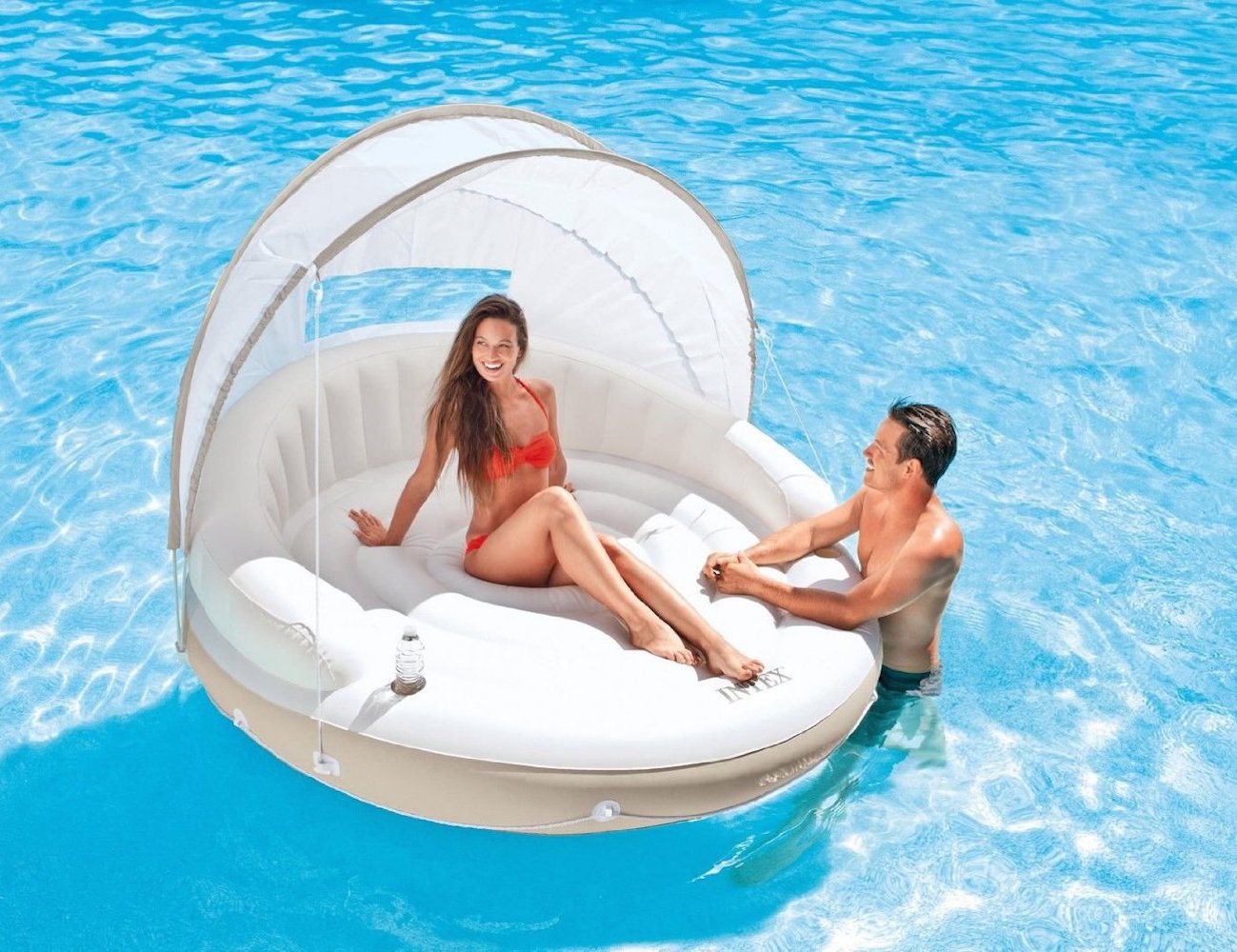 Funny pool shop floats